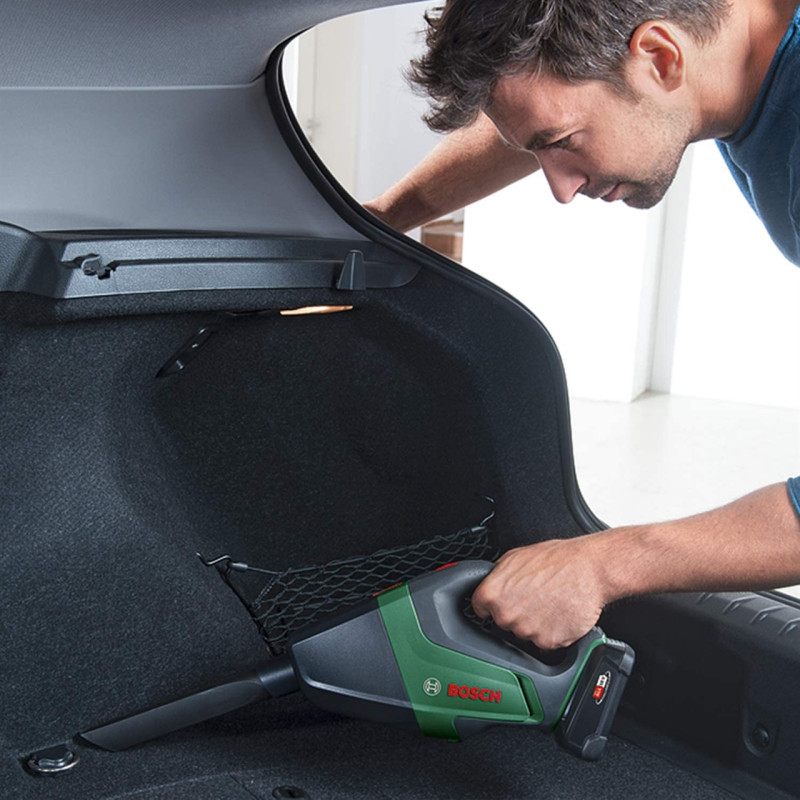 BOSCH Пилосос UniversalVac 18, акумуляторний, 18В, 2.5Ач, 9кПа, 1.3кг (06033B9103)