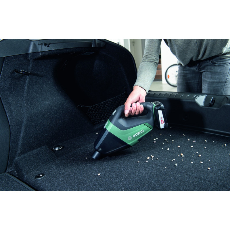 BOSCH Пилосос UniversalVac 18, акумуляторний, 18В, 2.5Ач, 9кПа, 1.3кг (06033B9103)