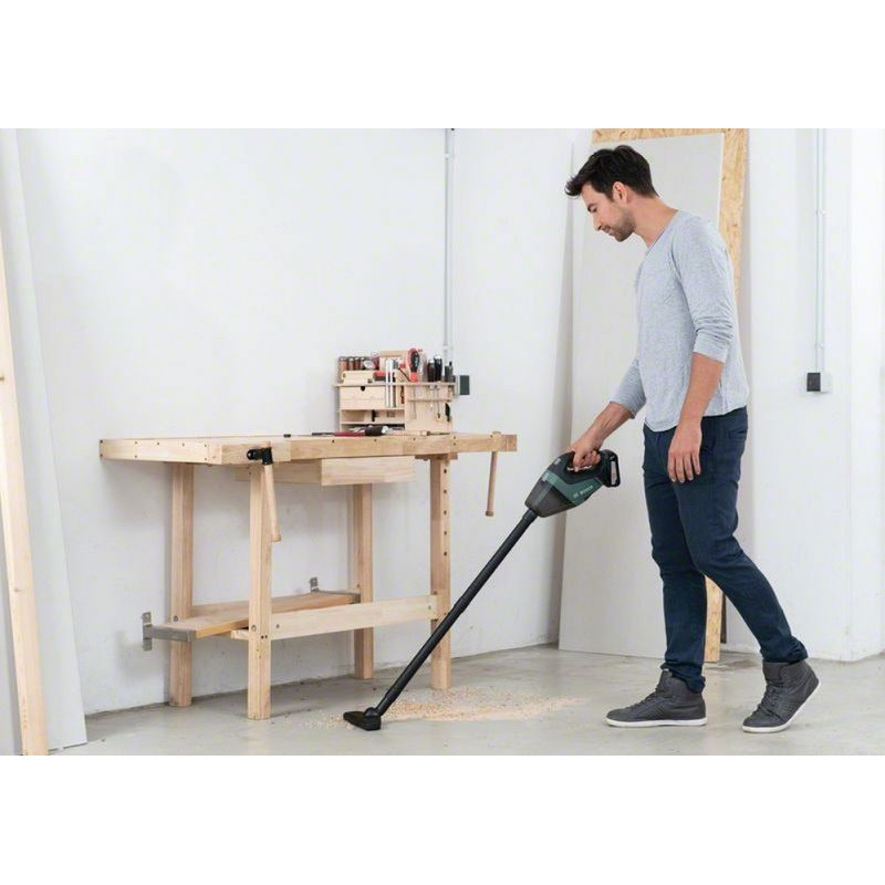 BOSCH Пилосос UniversalVac 18, акумуляторний, 18В, 2.5Ач, 9кПа, 1.3кг (06033B9103)