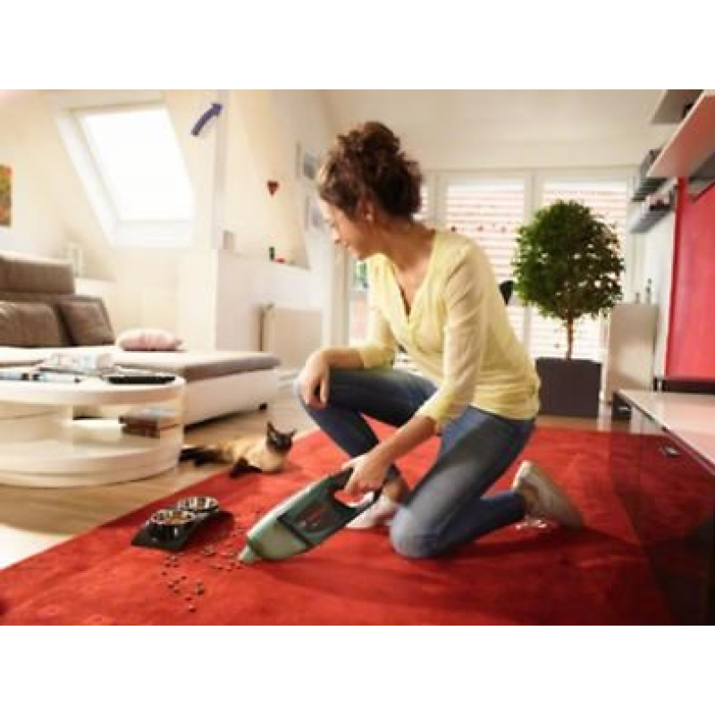 BOSCH Пилосос професійний акумуляторний EasyVac 12, 12В, акб 1х2.5Аг, контейнер 0.38л, 1кг (06033D0001)