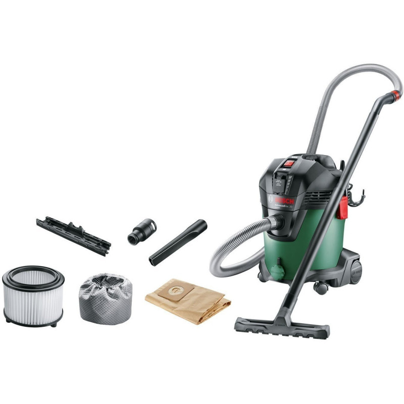 BOSCH Пилосос професійний AdvancedVac 20, 1200Вт, всмокт. 300Вт, контейнер 20л, 7.6кг (06033D1200)