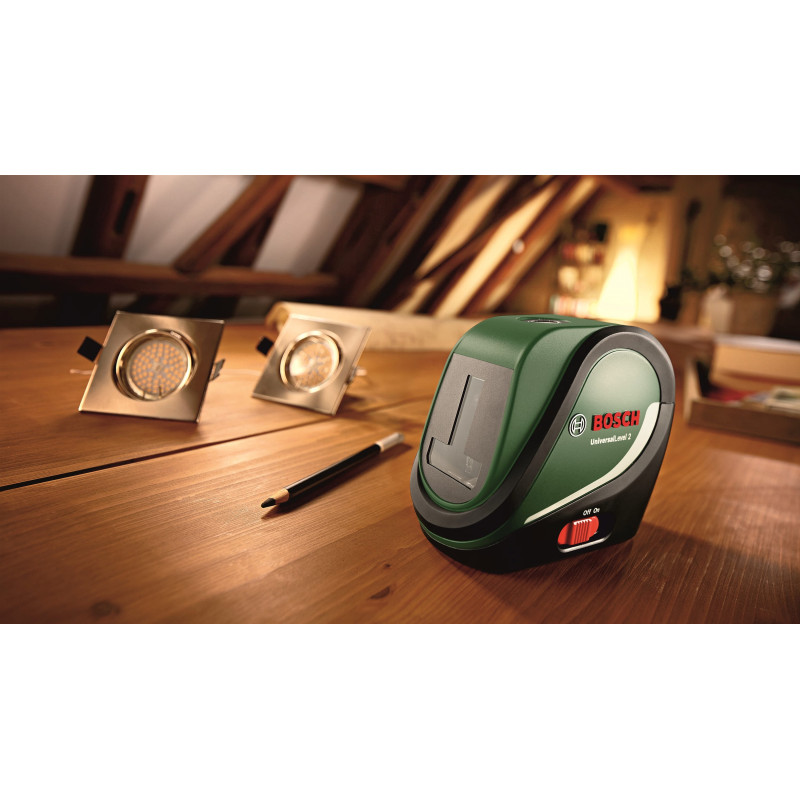 BOSCH Нівелір лазерний UniversalLevel2, до 10м, 0.5мм/м, 0.46кг (0603663803)