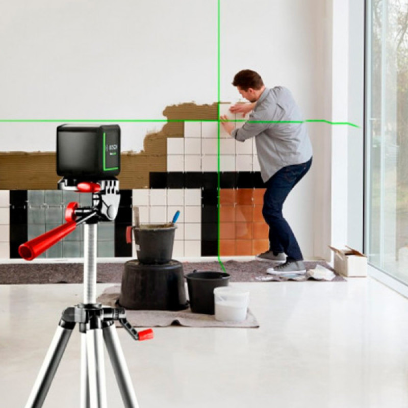BOSCH Нівелір лазерний Quigo Green, до 12м, 0.6мм/м, 1.098кг (0603663C04)