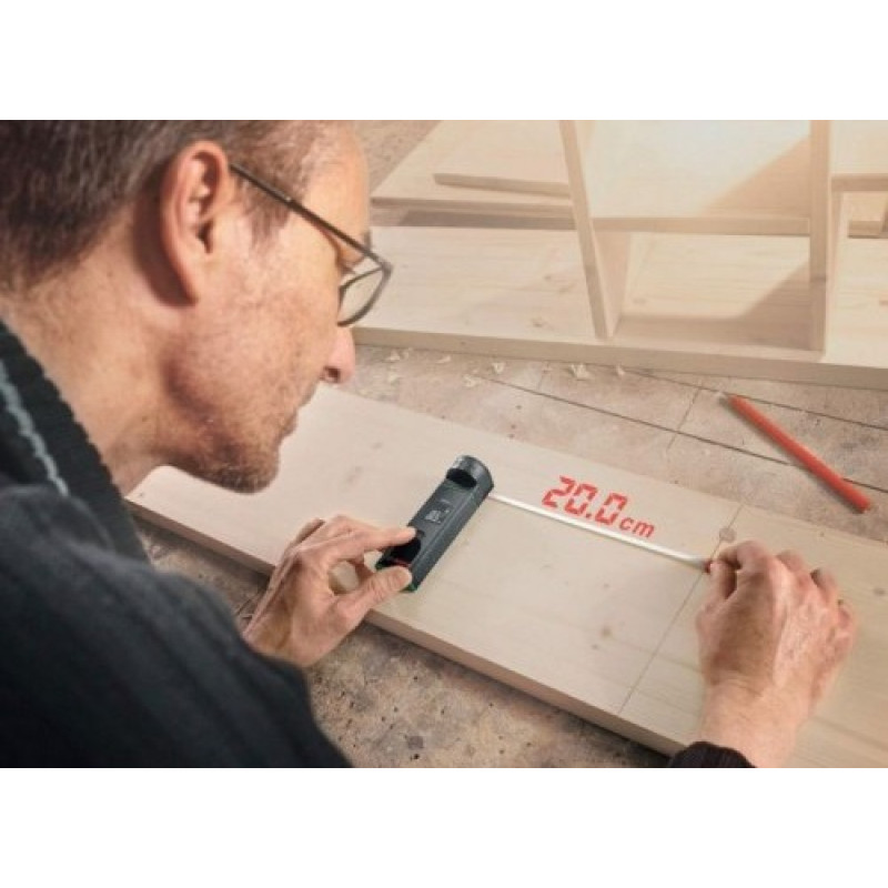 BOSCH Далекомір лазерний Zamo SET, 0.15–20м, ±3мм, + 3 адаптера (0603672701)
