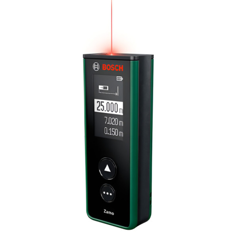 BOSCH Далекомір лазерний Zamo, 0.15-25м, ±2мм, 0.08кг (0603672900)