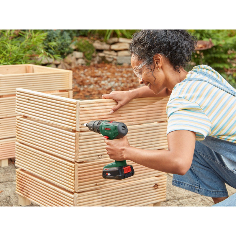 BOSCH Шурупокрут-дриль акумуляторний EasyImpact 18V-40 18В 2х2А·год 20·38Нм 0-430·0-1630об·хв кейс ЗП 1.4кг (06039D8108)