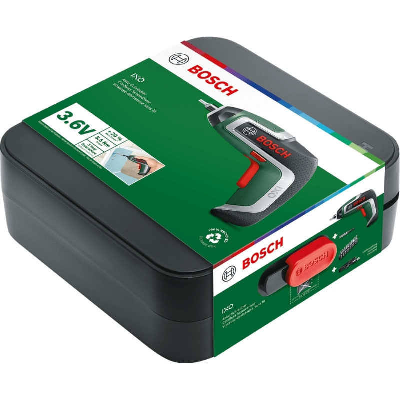 BOSCH Викрутка акумуляторна IXO 7 3.6В 3·5.5Нм 215об·хв 0.32кг (06039E0020)
