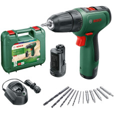 BOSCH Шуруповерт-дриль EasyDrill 1200, 12В, 2х1.5Ач, 30Нм, набір свердл і біт, 0.94кг, кейс (06039D3007)