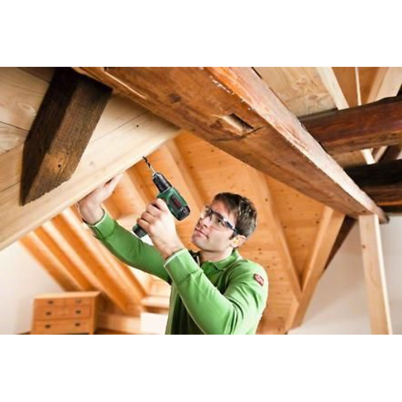 BOSCH Шуруповерт-дриль EasyDrill 1200, 12В, 2х1.5Ач, 30Нм, набір свердл і біт, 0.94кг, кейс (06039D3007)