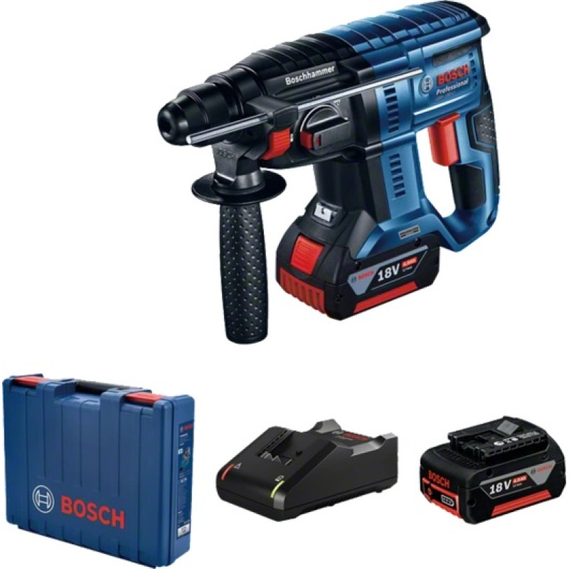 BOSCH Professional Акумуляторний перфоратор GBH 180-LI, 2x4.0 Аг (0611911121)