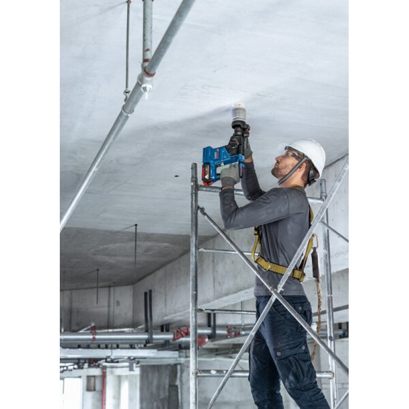 BOSCH Перфоратор GBH 187-LI Professional акумуляторний, 18 В, SDS-Plus, 2.4 Дж, 980 об/хв, 2.9 кг, без АКБ та ЗП (0611923020)