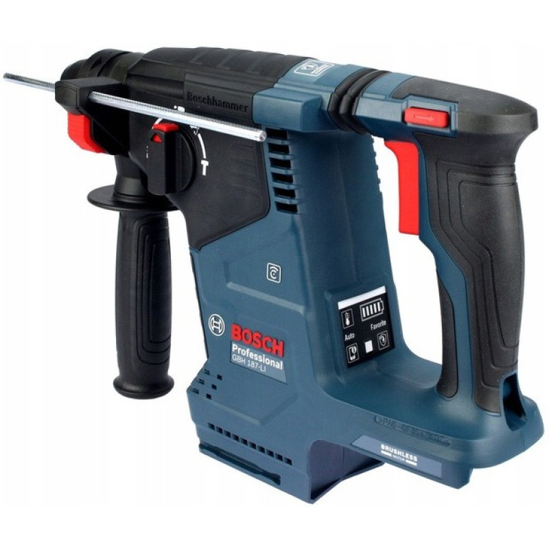 BOSCH Перфоратор акумуляторний GBH 187-LI, патрон SDS-plus 24мм, 18В 1х5А (0611923022)