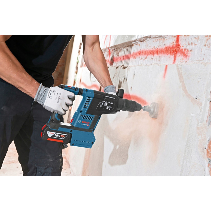 BOSCH Перфоратор акумуляторний GBH 187-LI, патрон SDS-plus 24мм, 18В 1х5А (0611923022)