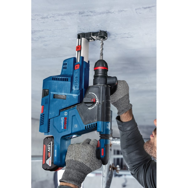 BOSCH Перфоратор GBH 187-LI ONE Chuck акумуляторний, 2*18 В 5 Аг, с 2 акб GBA 18V 5.0Ah, 2.4 Дж, 980 об/хв, 2.9 кг (0611923121)
