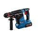 BOSCH Перфоратор GBH 187-LI ONE Chuck акумуляторний, 2*18 В 5 Аг, с 2 акб GBA 18V 5.0Ah, 2.4 Дж, 980 об/хв, 2.9 кг (0611923121)