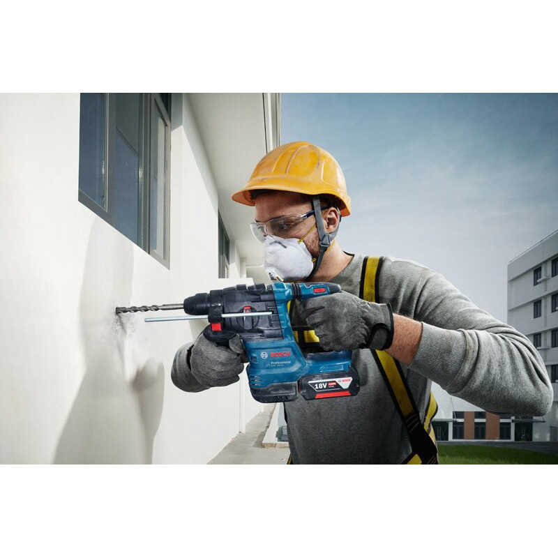 BOSCH Перфоратор акумуляторний GBH 185-LI SDS-Plus 18В 1.9Дж 2.3кг без АКБ та ЗП (0611924020)