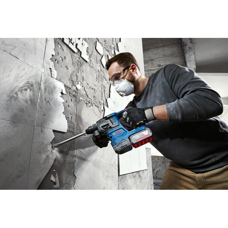 BOSCH Перфоратор акумуляторний GBH 185-LI SDS-Plus 18В 1.9Дж 2.3кг без АКБ та ЗП (0611924020)
