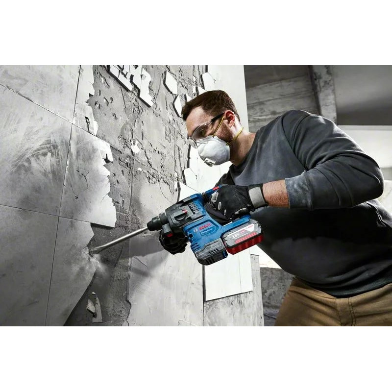 BOSCH Перфоратор GBH 185-LI, акумуляторний, 18В, SDS-Plus, 1.9Дж, безщітковий, 2х4.0Ah (0611924021)