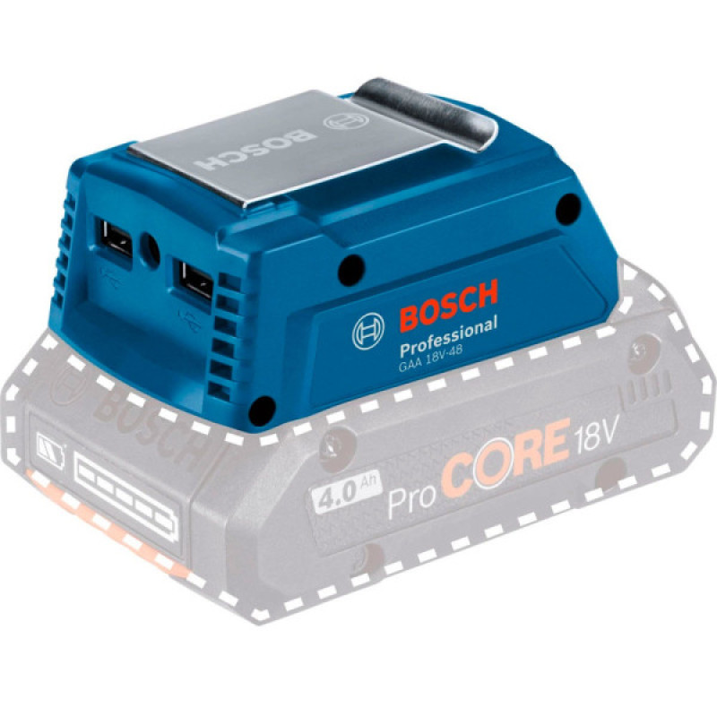 BOSCH Адаптер USB для батареї GAA 18V-48 Professional, 2.4А (06188000L6)