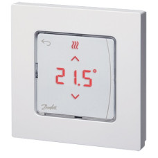 Терморегулятор Danfoss Icon RT IR, +5...35 °C, датчик інфрачервоний, бездротовий, накладний, 3В, білий (088U1082)