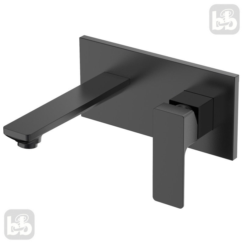 VOLLE DE LA NOCHE смеситель для умывальника настенный, 35 мм, (10-40-1300-black)