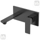 VOLLE DE LA NOCHE смеситель для умывальника настенный, 35 мм, (10-40-1300-black)