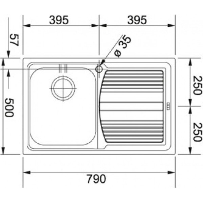 Franke Кухонні мийки Logica line LLL 611-79 101.0381.809 (1010381809)