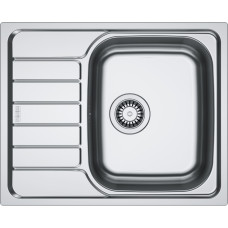 Franke Мийка кухонна Spark, нерж.сталь, прямокутник, з крилом, 620х500х160мм, чаша - 1, накладна, SKL 611-62, нерж декор (1010716714)
