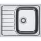 Franke Мийка кухонна Spark, нерж.сталь, прямокутник, з крилом, 620х500х160мм, чаша - 1, накладна, SKL 611-62, нерж декор (1010716714)