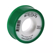Unipak Стрічка тефлонова MIDITAPE 12x0.1 мм 13,2 м, білий