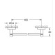 Grohe 1022512430 Essentials Тримач д/рушників, рейл 600мм, чорний матовий Essentials Тримач д/рушників, рейл 600мм, чорний матовий (1022512430)