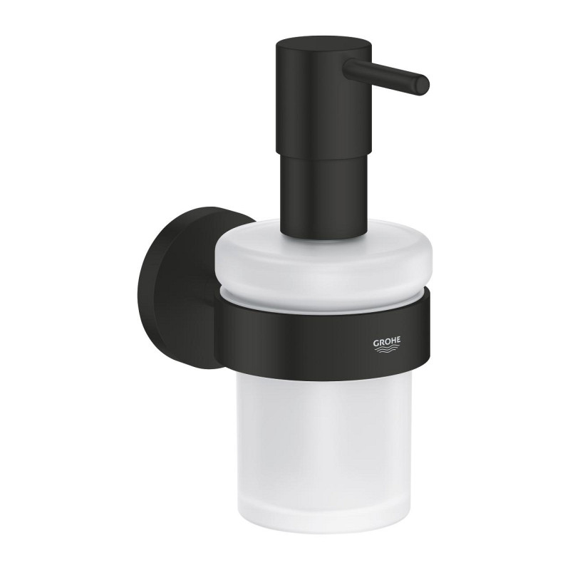 Grohe ESSENTIALS диспенсер для жидкого мыла, цвет черный матовый, (1022572430)