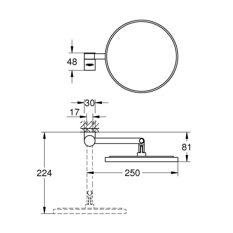 Grohe Selection Косметичне дзеркало (102279KF00)