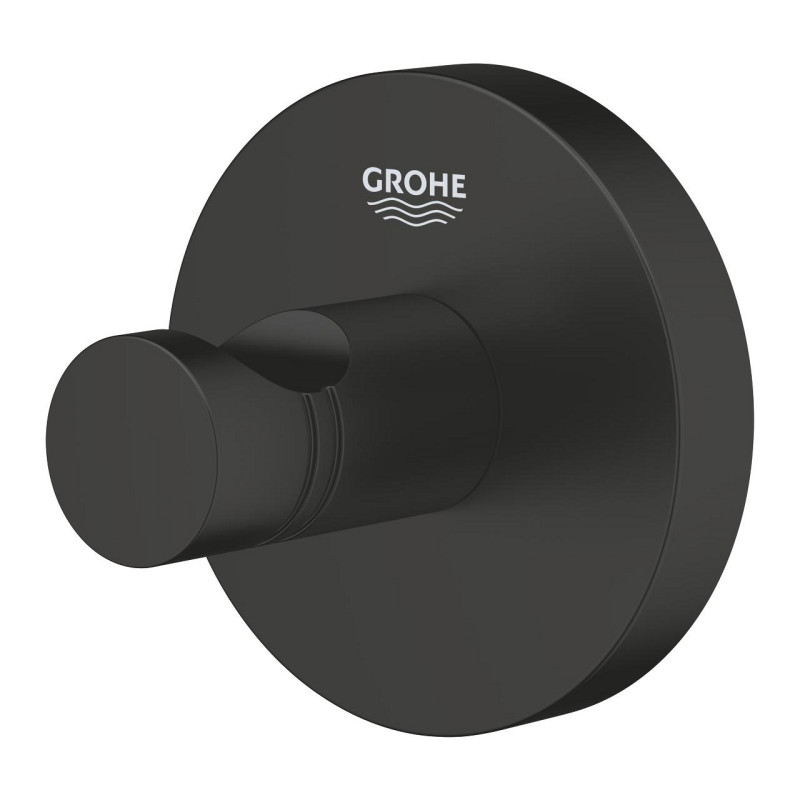 Grohe ESSENTIALS гачок для банного халата, цвет черный матовый, (1024602430)