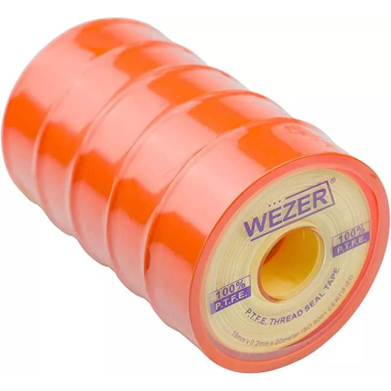 WEZER Фум стрічка PTFE 19x0,2 мм 20 м, жовтий