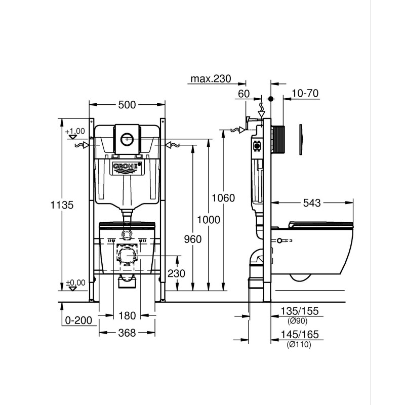 Grohe Solido Compact Комплект 5-в-1 для унітазу (103843SH00)
