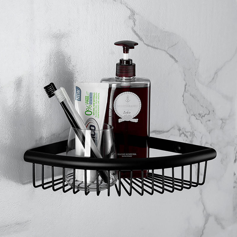 Frap Полиця кутова F352-6, нержавіюча сталь, чорний