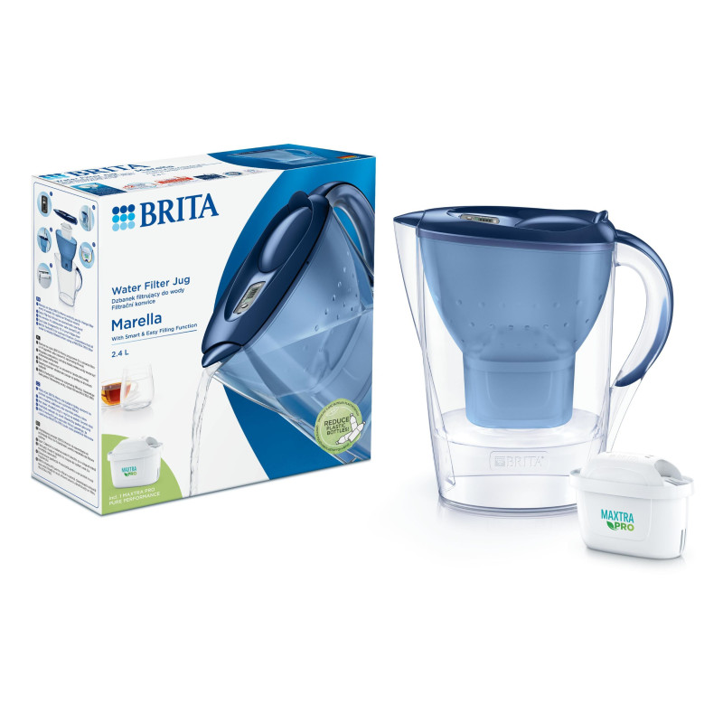 Brita Фільтр-глечик Marella Memo MXPro 2.4л (1.4л очищеної води) синій (1052799)