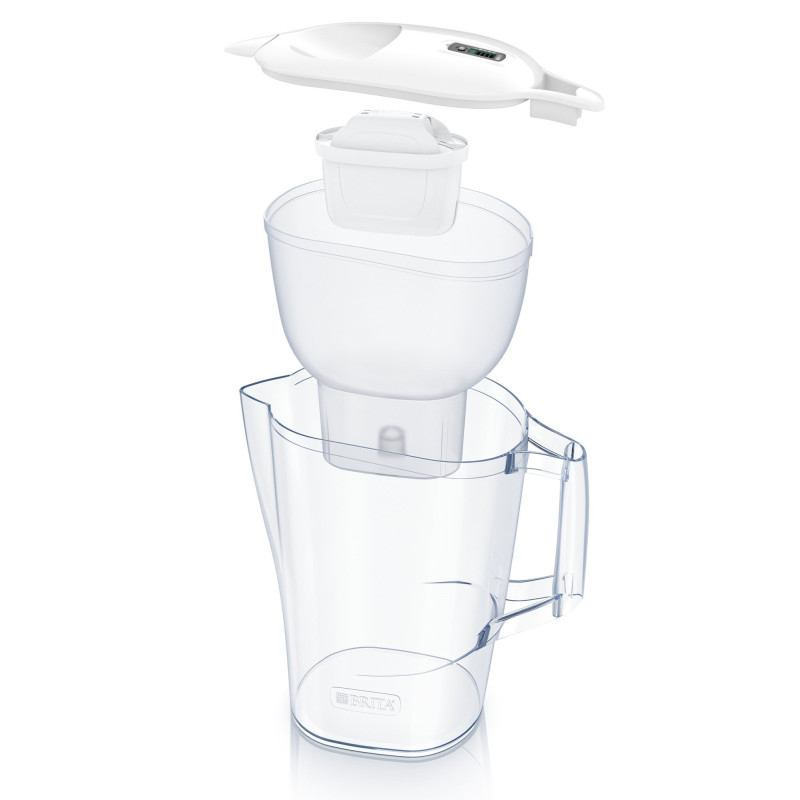 Brita Фільтр-глечик Aluna Memo MXPro 2.4л (1.4л очищеної води) + 3 картриджа білий (1053054)