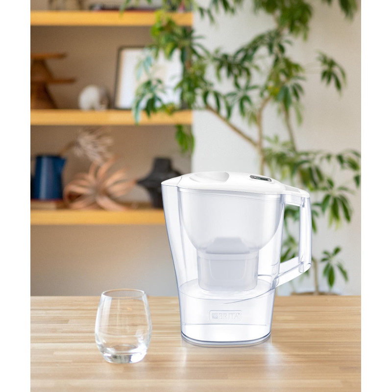 Brita Фільтр-глечик Aluna Memo MXPro 2.4л (1.4л очищеної води) + 3 картриджа білий (1053054)
