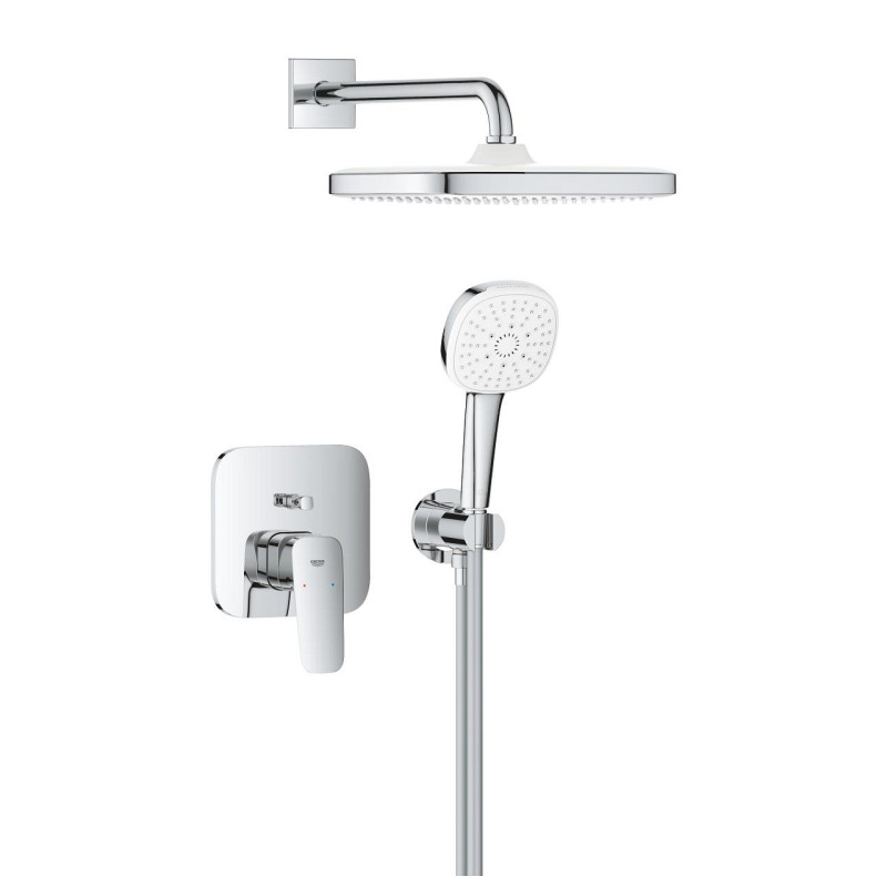Grohe CUBEO набір для душу (верхній душ,змішувач на ванну ПМ ,душовий набір),колір хром, (1053360000)