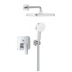 Grohe CUBEO набір для душу (верхній душ,змішувач на ванну ПМ ,душовий набір),колір хром, (1053360000)