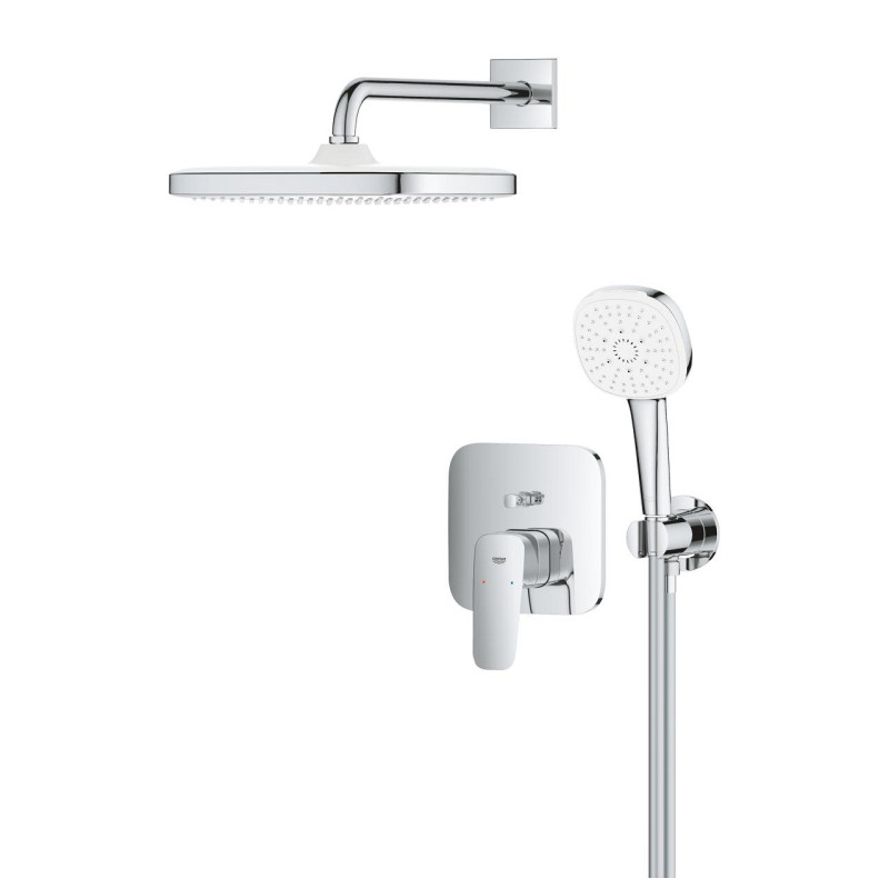 Grohe CUBEO набір для душу (верхній душ,змішувач на ванну ПМ ,душовий набір),колір хром, (1053360000)