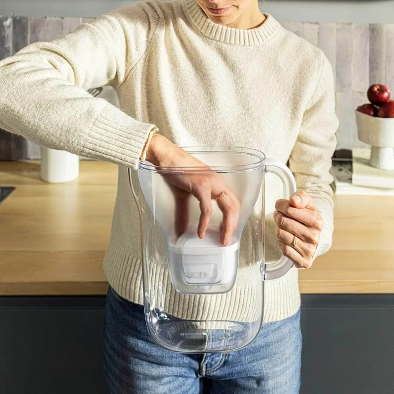 Фільтр-глечик Brita Style Essential MXPro 2.4л (1.4л очищеної води) + 2 картриджа білий (1057795)