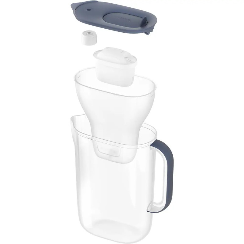 Фільтр-глечик Brita Style Essential MXPro 2.4л (1.4л очищеної води) з картриджем сіро-блакитний (1058042)