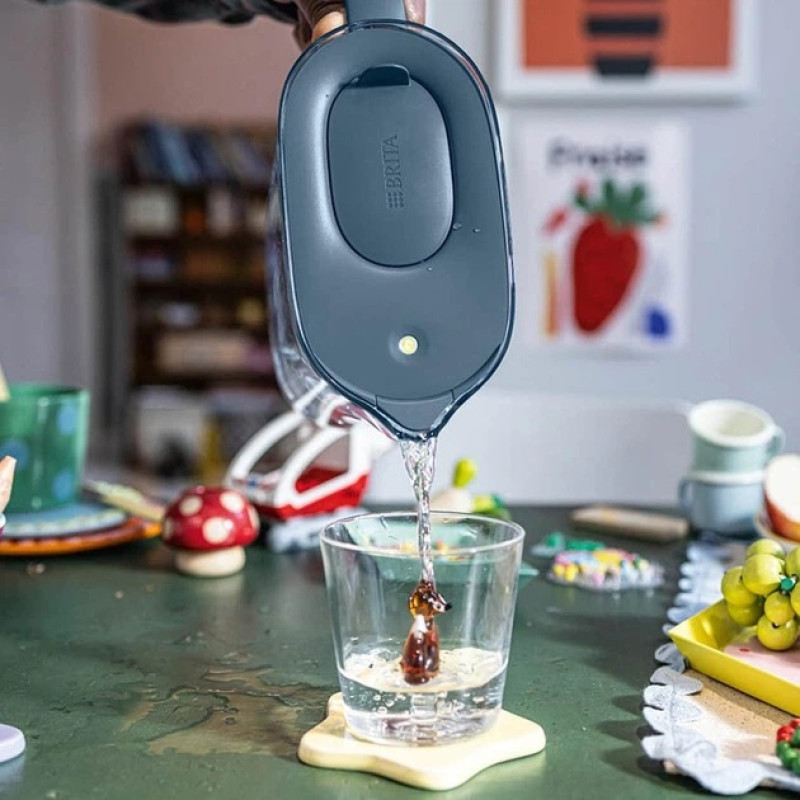 Фільтр-глечик Brita Style Essential MXPro 2.4л (1.4л очищеної води) + 3 картриджа сіро-блакитний (1058103)