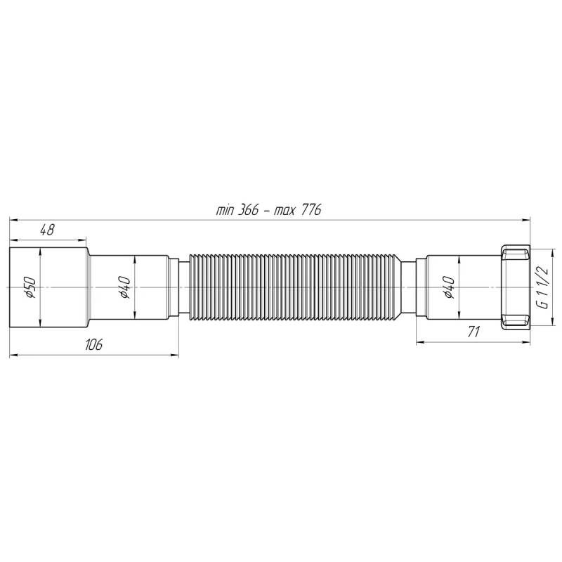 ANI-plast Гнучка труба K106, 1 1/2