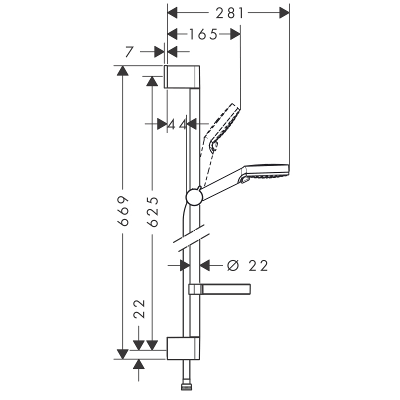 Hansgrohe Набір змішувачів для ванни Logis Loop (71151000+71244000+26553400)