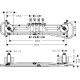 Axor Базовий набiр для верхнього душу ShowerHeaven 1200/300 4 JET, (10922180)