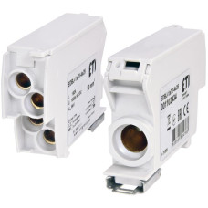 Блок розподільчий ETI, EDBJ-1x70-4x25 (192A, 1000V AC/1500V DC, IN: 1x70, OUT: 4x25, сірий) (1102434)